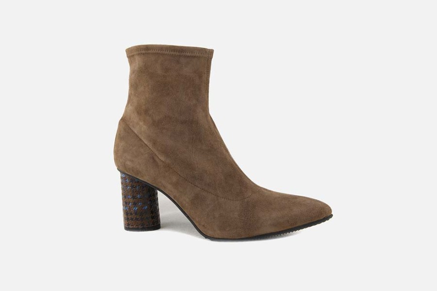 Women Brunate | Brunate - Balsamic Tabacco Ankle Boots On Labotte