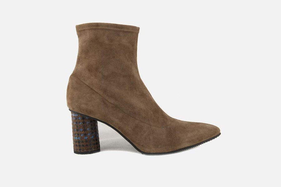 Women Brunate | Brunate - Balsamic Tabacco Ankle Boots On Labotte