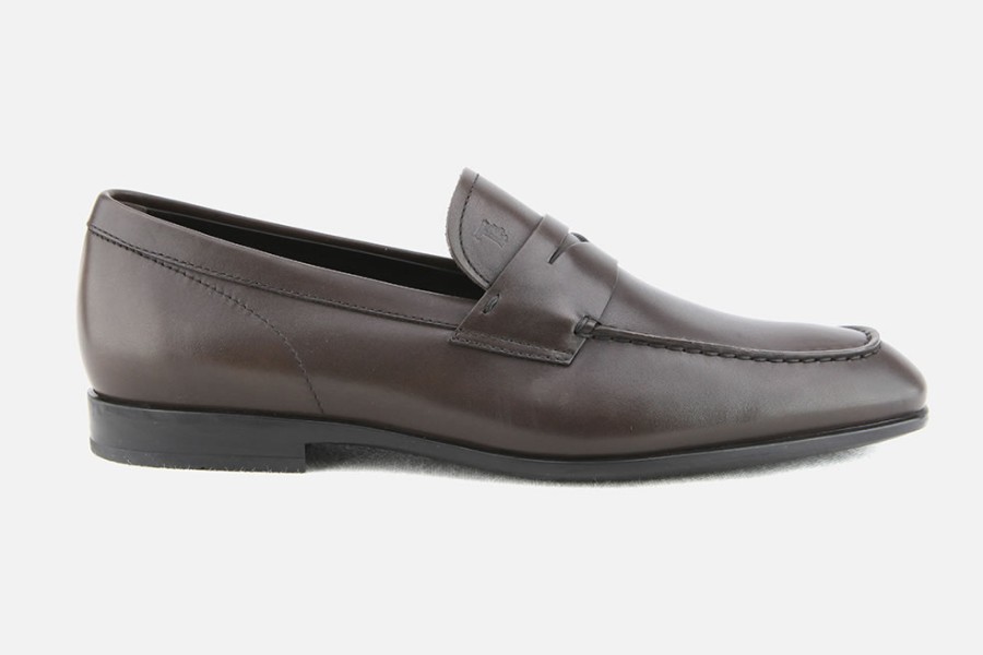 Men Tod's | Tod'S - Monza B Choco Loafers On Labotte