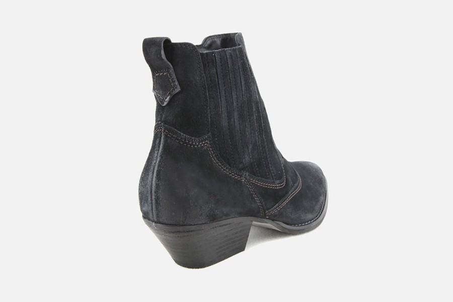 Women Paul Green | Paul Green - Pasadena Black Ankle Boots On Labotte