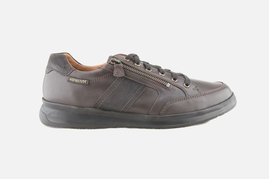Men Mephisto | Mephisto - Lisandro Zip Choco Sneakers On Labotte