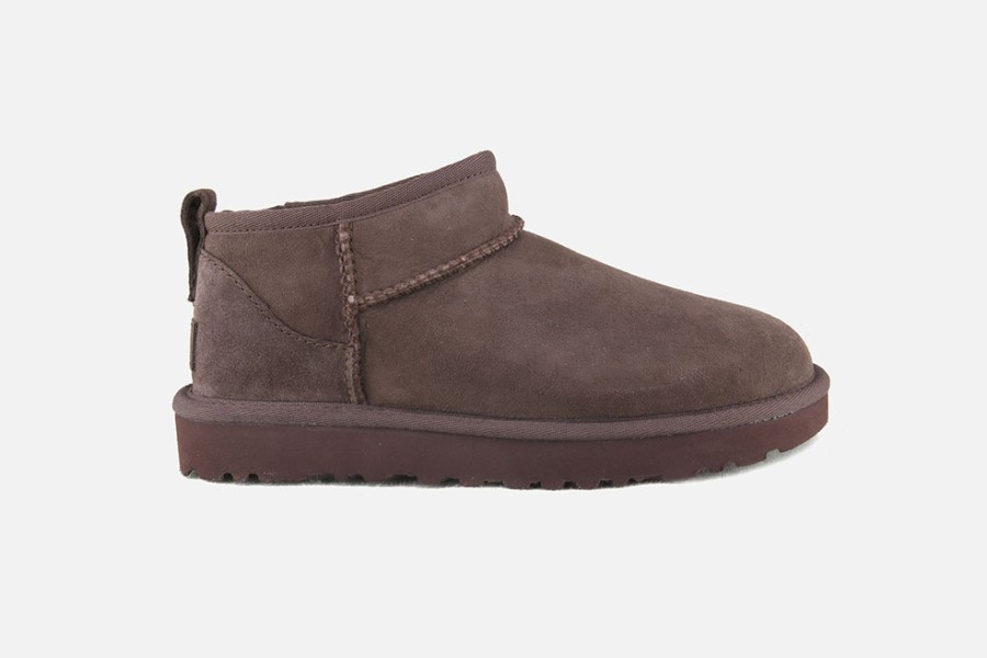 Women UGG | Ugg - Classic Ultra Mini Burnt Cedar Ankle Boots On Labotte