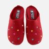 Women Haflinger | Haflinger - Pimenta Dark Red Low Slippers On Labotte