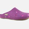 Women Haflinger | Haflinger - Pimenta Mauve Low Slippers On Labotte