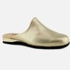 Women Heller | Heller - Voyage Metallic Or Low Slippers On Labotte