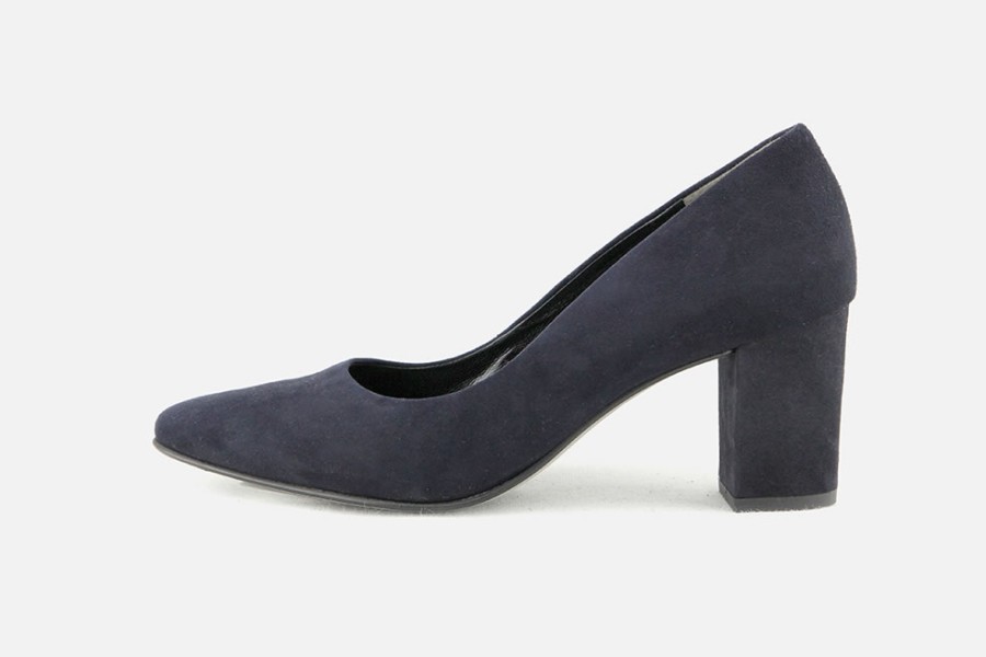 Women Paul Green | Paul Green - Praline D Bleu Pumps On Labotte