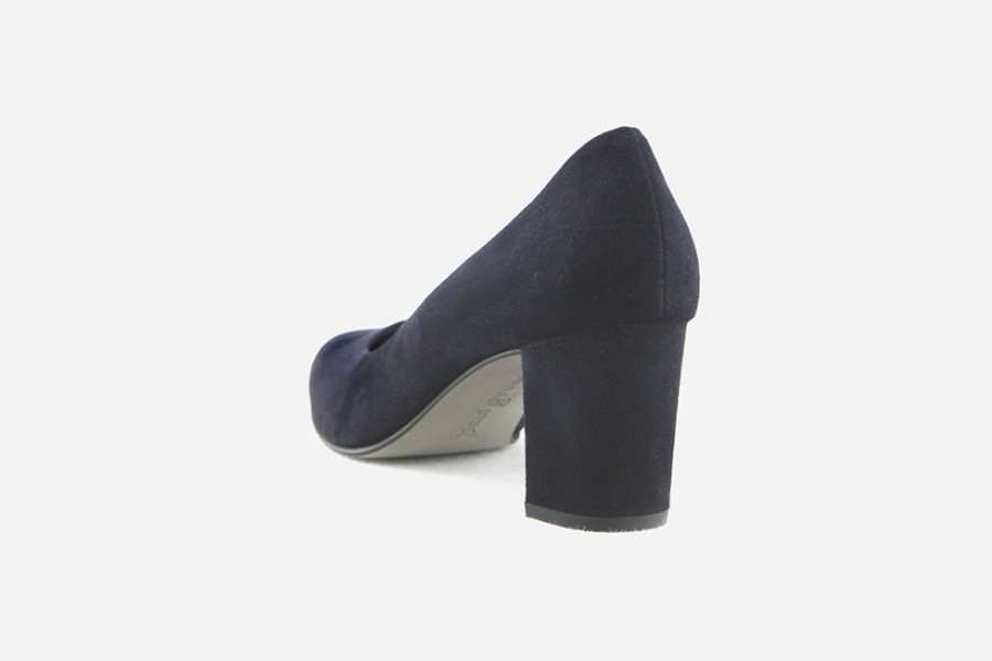 Women Paul Green | Paul Green - Praline D Bleu Pumps On Labotte