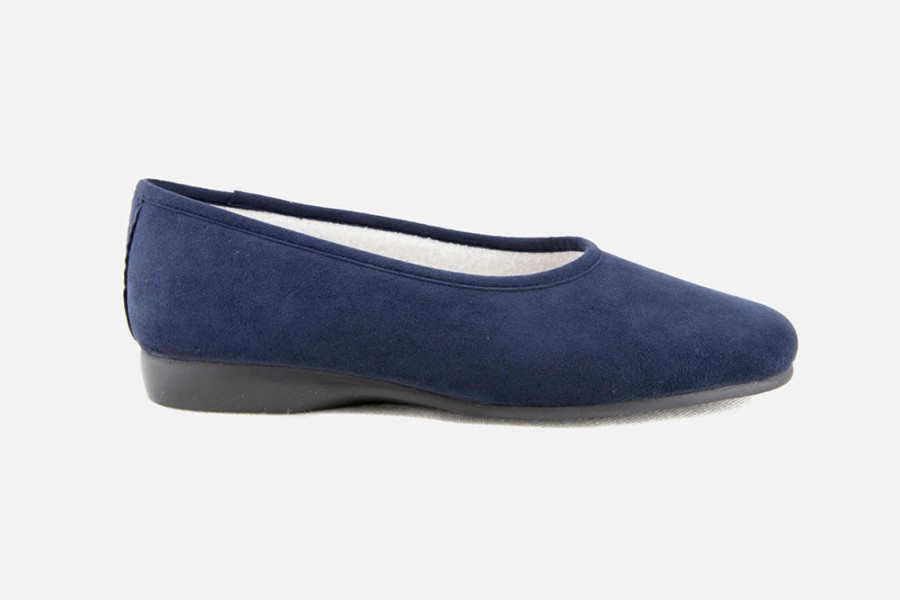 Women Exquise | Exquise - Reve Navy Low Slippers On Labotte