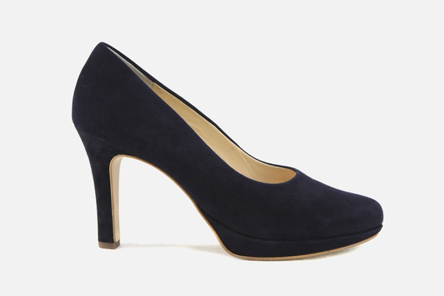 Women Paul Green | Paul Green - Prince Daim Bleu Pumps On Labotte