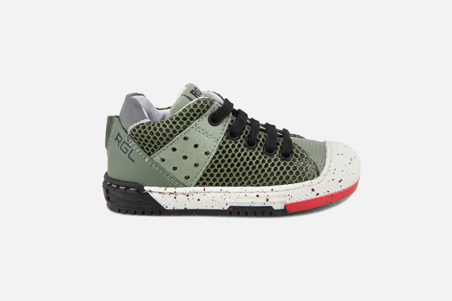 Boys Romagnoli | Romagnoli - Melchior Kaki Lace-Up Boots On Labotte