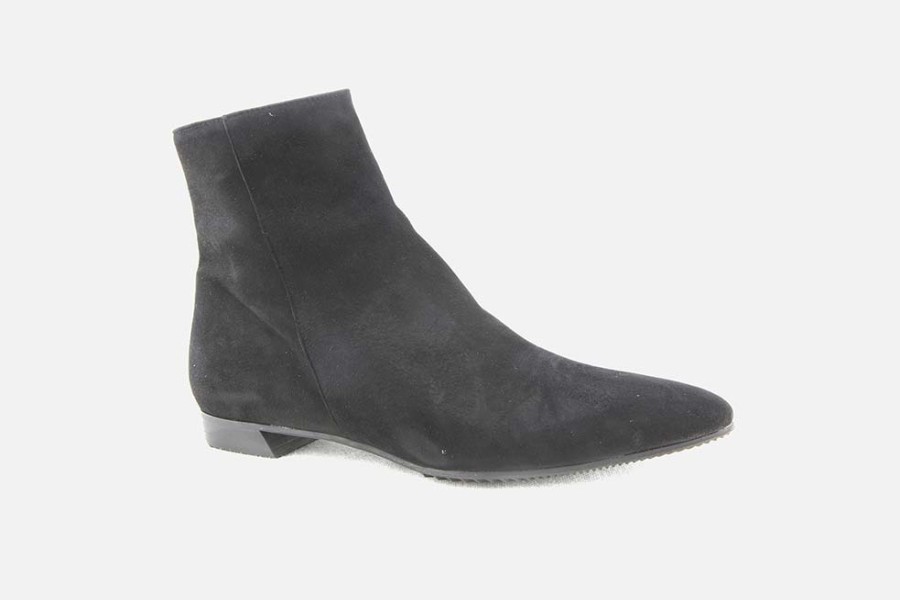 Women Brunate | Brunate - Bingo Boots Daim Noir Ankle Boots On Labotte