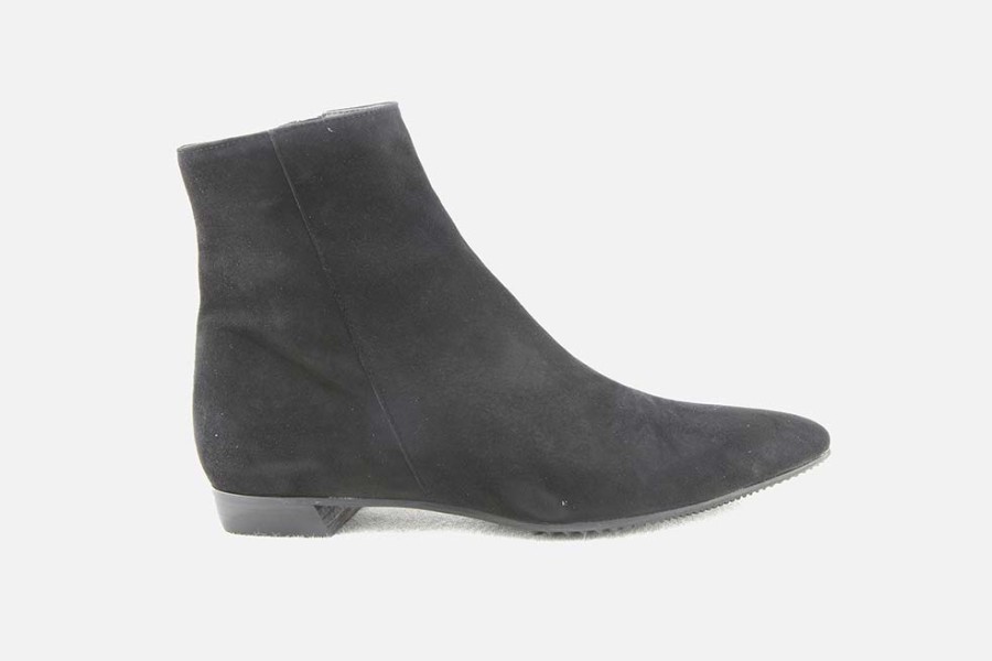 Women Brunate | Brunate - Bingo Boots Daim Noir Ankle Boots On Labotte