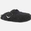 Women Birkenstock | Birkenstock - Boston Bb Teddy Black Clogs On Labotte