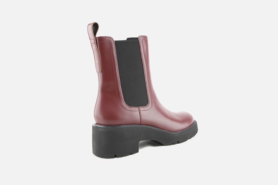 Women Camper | Camper - Milah Chelsea Wine Ankle Boots On Labotte