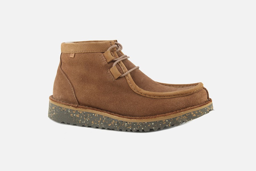 Women El Naturalista | El Naturalista - Felsen Chukka Wood Lace-Up Boots On Labotte
