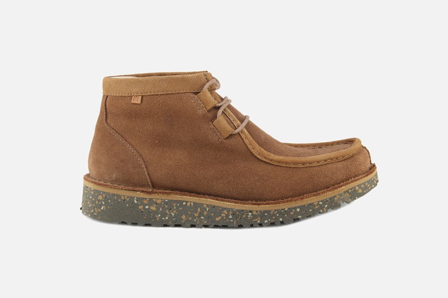 Women El Naturalista | El Naturalista - Felsen Chukka Wood Lace-Up Boots On Labotte