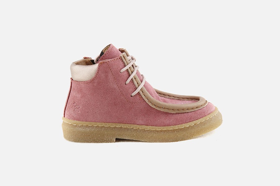 Girls Romagnoli | Romagnoli - Agathe Pivoine Lace-Up Boots On Labotte