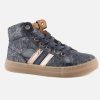 Girls Bellamy | Bellamy - Irisa Glitter Blue Lace-Up Boots On Labotte