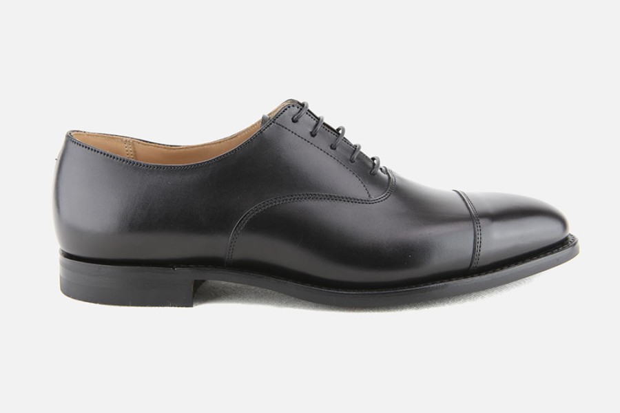 Men Crockett & Jones | Crockett & Jones - Connaught 2 Black City Sole Oxfords On Labotte