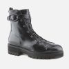 Women Lorenzo Masiero | Lorenzo Masiero - Ladoga Asphalt Lace-Up Boots On Labotte