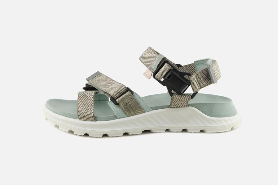 Women Ecco | Ecco - Exowrap Green Sandals On Labotte
