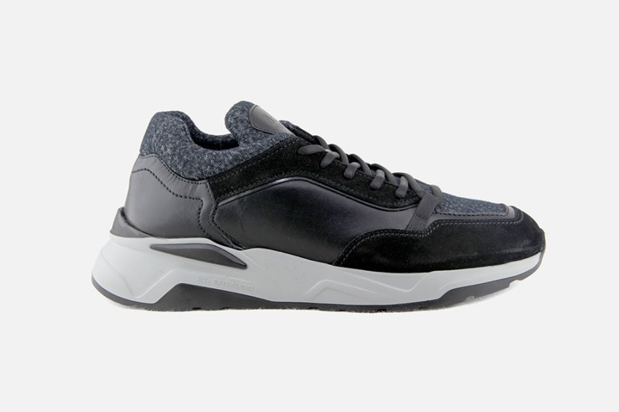Men Fabi | Fabi - Fabi 55 Black Grey Sneakers On Labotte