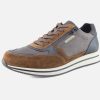 Men Mephisto | Mephisto - Gilford Brown Blue Sneakers On Labotte