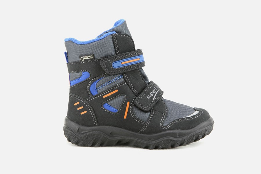 Boys Superfit | Superfit - Bernina Noir Multi Velcro Shoes On Labotte