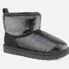 Women UGG | Ugg - Classic Mini Mirror Black Ankle Boots On Labotte