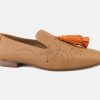 Women Pedro Miralles | Pedro Miralles - Magnus Abricot Marron Loafers On Labotte