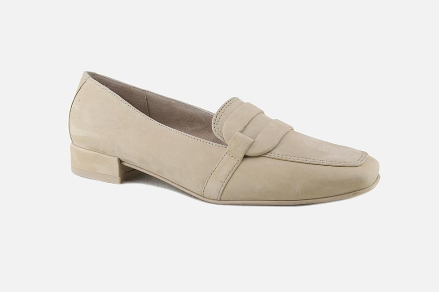 Women Paul Green | Paul Green - Partita Beige Loafers On Labotte