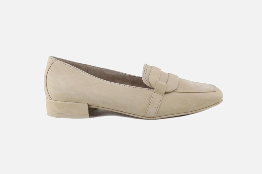 Women Paul Green | Paul Green - Partita Beige Loafers On Labotte