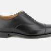 Men Crockett & Jones | Crockett & Jones - Hallam Black City Sole Oxfords On Labotte