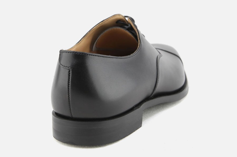 Men Crockett & Jones | Crockett & Jones - Hallam Black City Sole Oxfords On Labotte