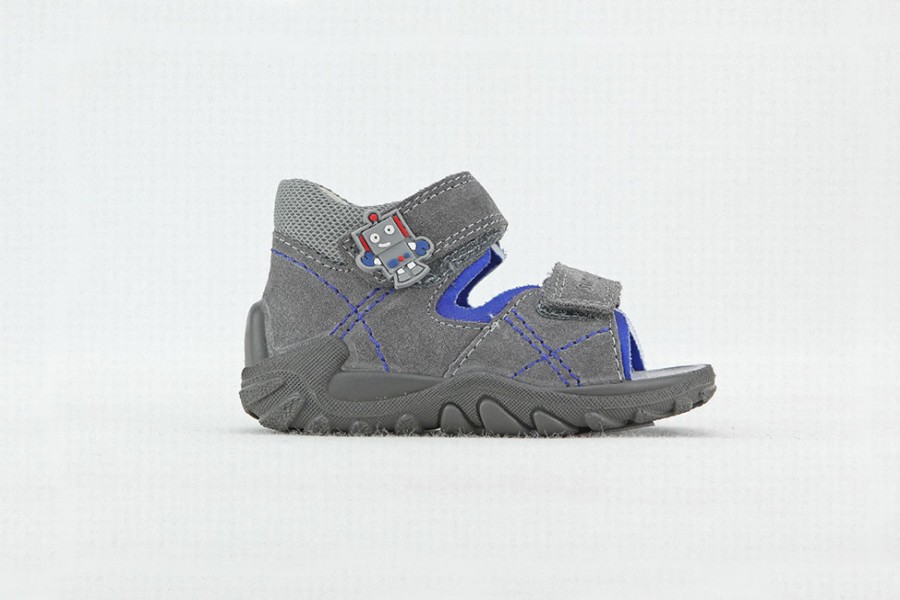 Boys Superfit | Superfit - Robby Gris Sandals On Labotte
