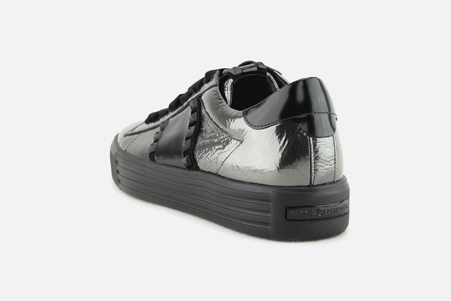 Women Kennel & Schmenger | Kennel & Schmenger - Sweden Silver Black Sneakers On Labotte