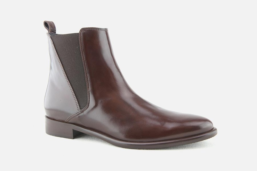 Women Lorenzo Masiero | Lorenzo Masiero - Lyon Chataigne Antic Ankle Boots On Labotte