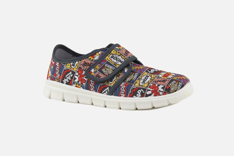 Girls Superfit | Superfit - Cartoon Multi Low Slippers On Labotte