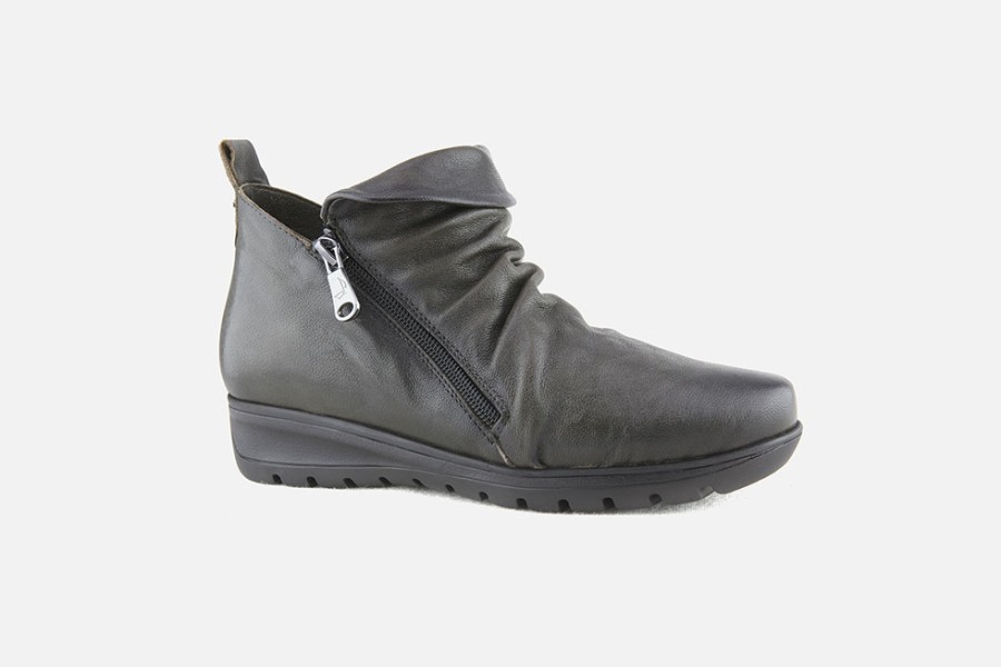 Women Paula Urban | Paula Urban - Mons Kaki Ankle Boots On Labotte