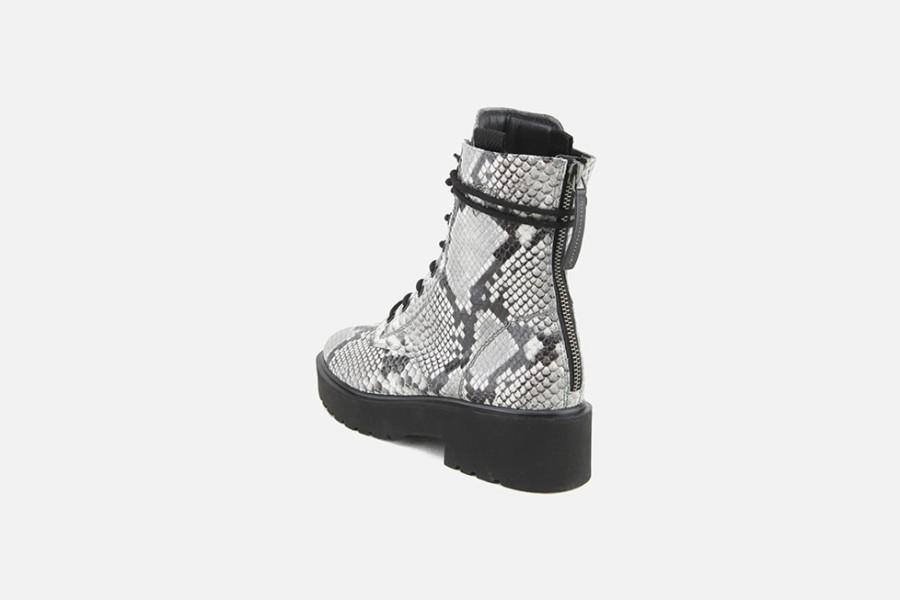 Women Paul Green | Paul Green - Park Snake Print Lace-Up Boots On Labotte