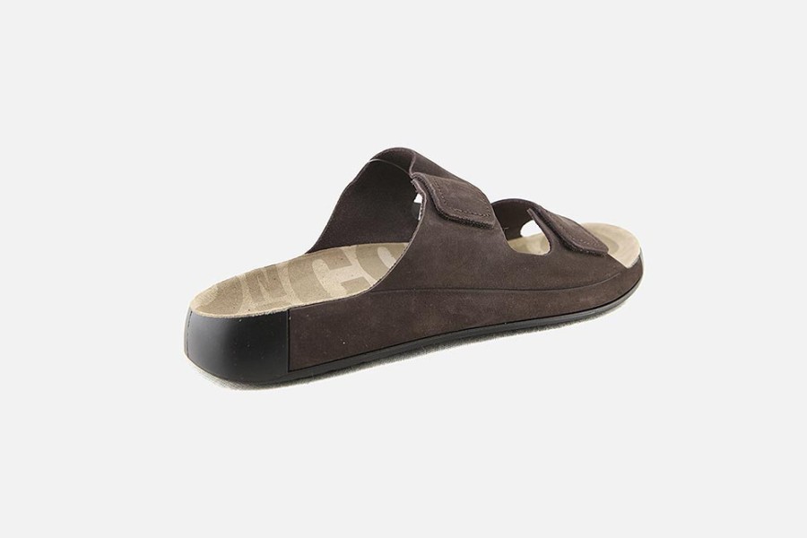 Men Ecco | Ecco - Cozmo 2 Straps Brown Man Sandals On Labotte