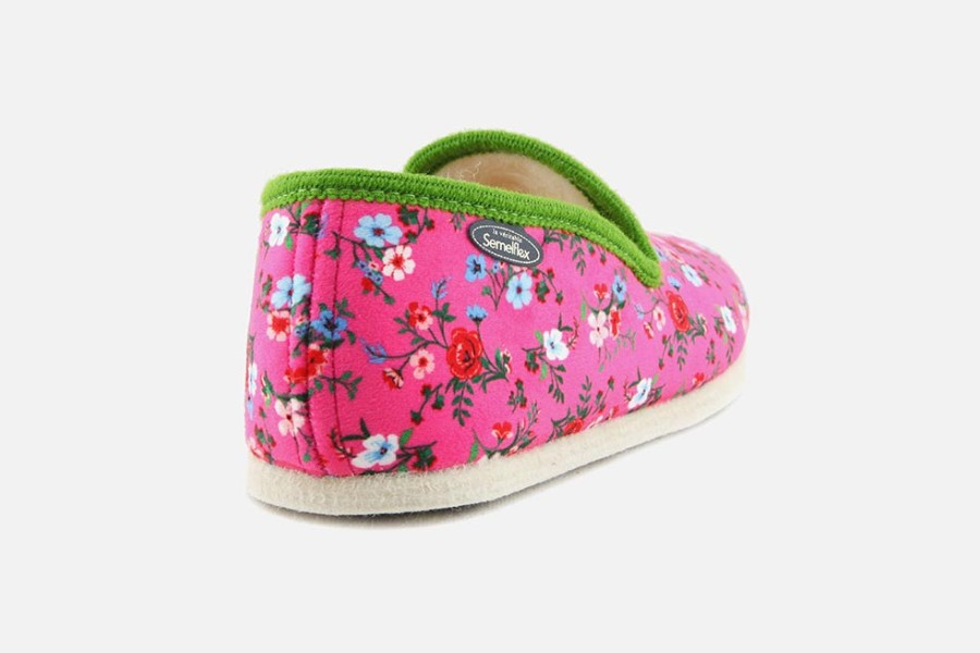 Women Semelflex | Semelflex - Kisskiss Fleur Rose Low Slippers On Labotte