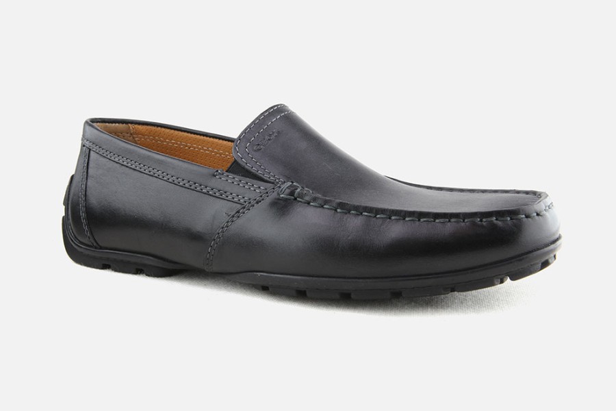 Men Geox | Geox - Moner B Noir Loafers On Labotte