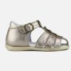 Girls Romagnoli | Romagnoli - Mona Platine Sandals On Labotte