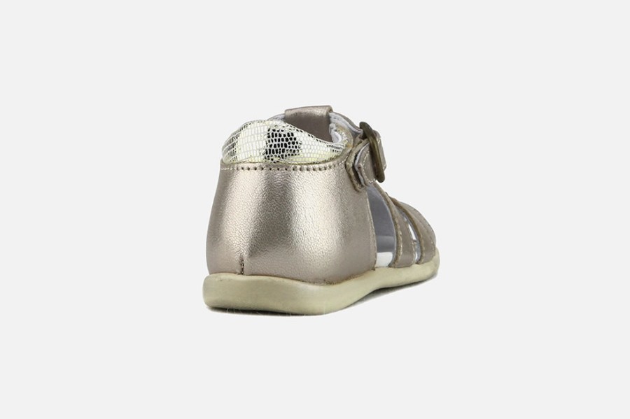Girls Romagnoli | Romagnoli - Mona Platine Sandals On Labotte