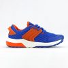 Boys Geox | Geox - Asteroid Bluette Orange Lace-Up Shoes On Labotte