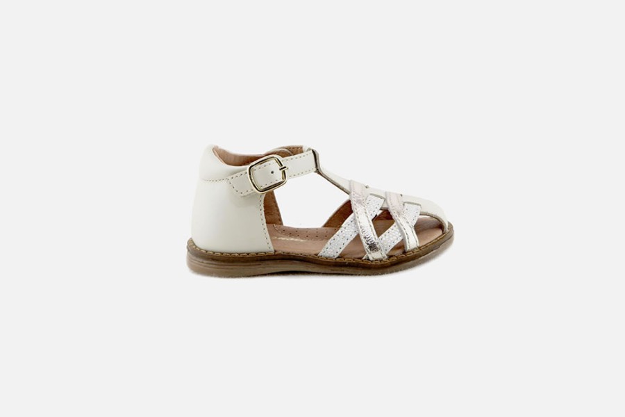 Girls Romagnoli | Romagnoli - Amorina Ivoire Sandals On Labotte