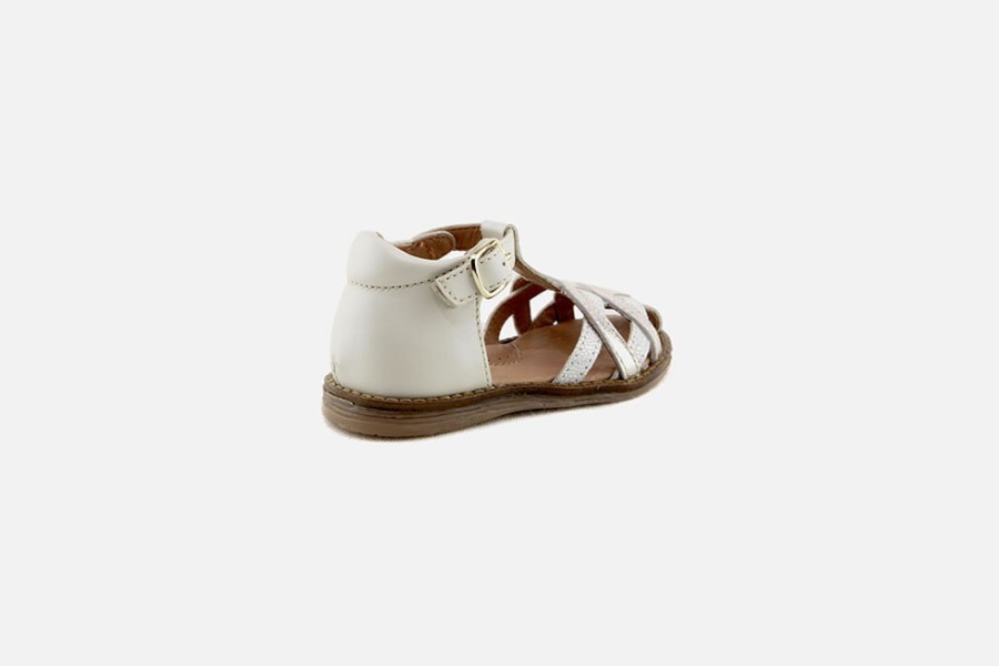 Girls Romagnoli | Romagnoli - Amorina Ivoire Sandals On Labotte
