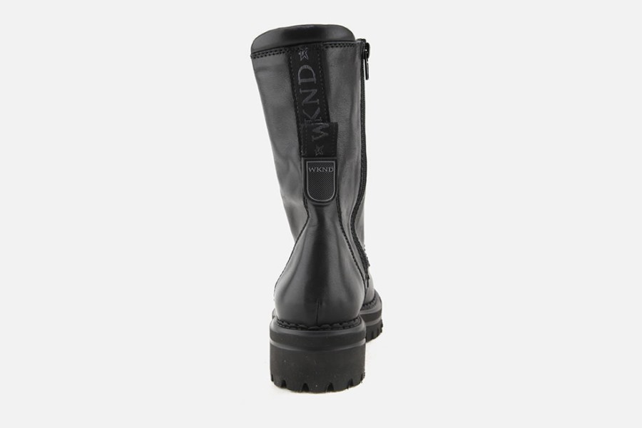 Women Weekend | Weekend - Furness Black Lace-Up Boots On Labotte