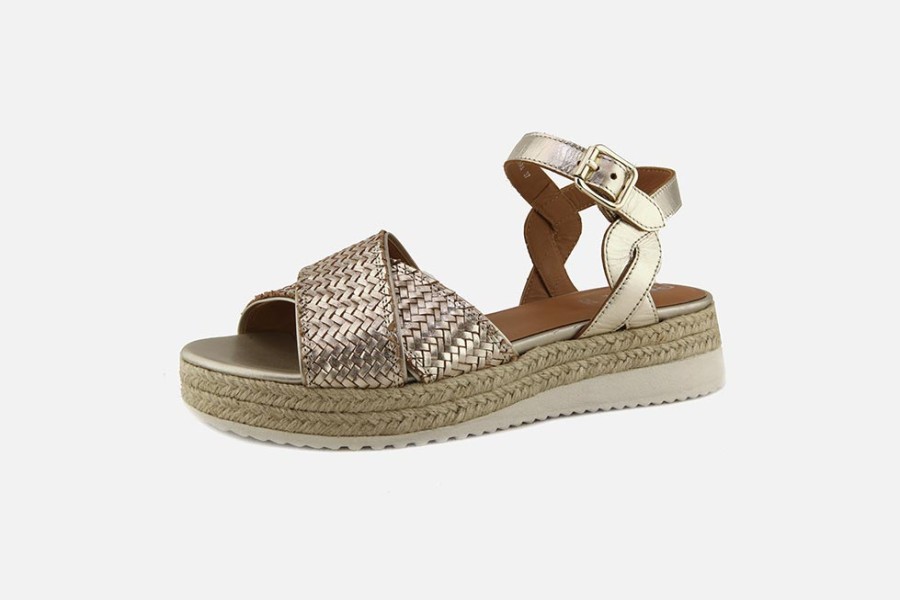 Women Geox | Geox - Eolie Metallic Sandals On Labotte
